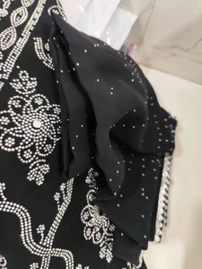 Black party wear suit material
