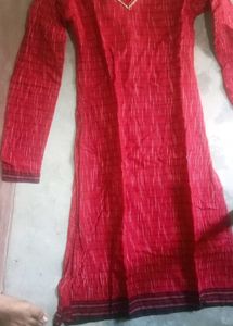 Red Ethnic Kurta