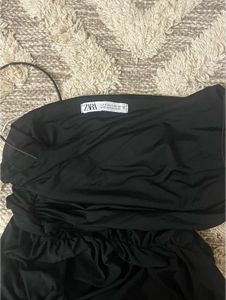 Zara Black Cutout Midi Dress