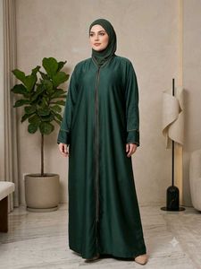 Abaya with Gold Trim