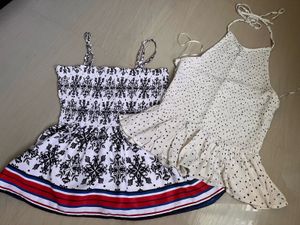 Boho Smocked Crop Tops - Set of 2