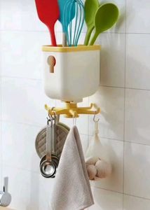 360° Rotating Wall Mounted Kitchen Organizer