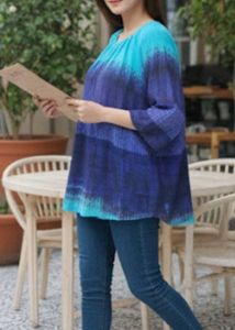 Stylish Blue Tunic Top