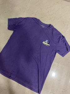 purple T-shirt