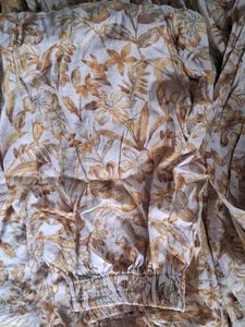 Vintage Yellow Floral Print Dress