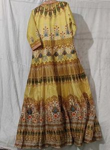 Exquisite Ethnic Gown with Rich Prints