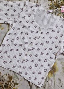 Floral Button-Up Top