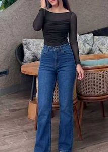 High-Waisted Flare Jeans