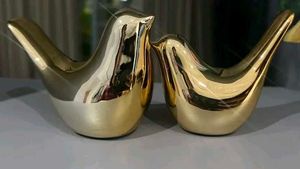Golden Bird Showpiece Set