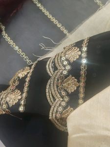Party Wear Black Saree