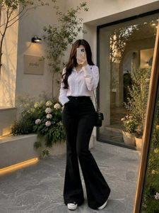 Stylish Black Flare Jeans