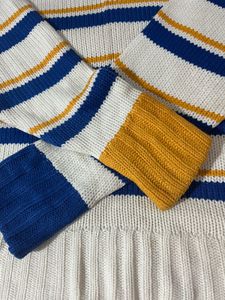 Striped Turtleneck Sweater