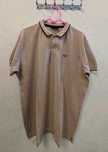 Armani Exchange Beige Polo Shirt