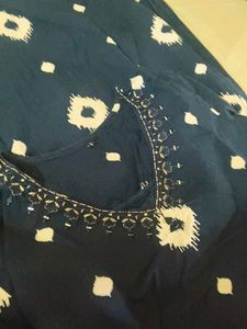 Stylish Blue Printed Kurta