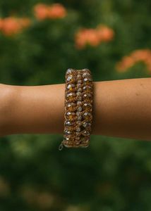 Brown Beaded Bracelet (New)