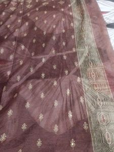 Brown Beautiful Dupatta ( Like Dress Material)