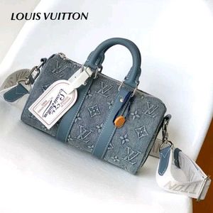 *Louis Vuitton Monogram  washed Denim Keepall Band