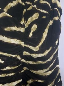 original Ralph Lauren Stylish Zebra Print Ruched D