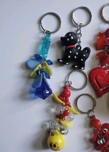 Cute Keychain Charms Set 10 pcs