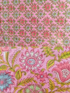 Pink Floral Kurta Sharara Set