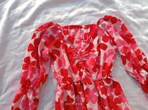 Floral Print Tiered Mini Dress