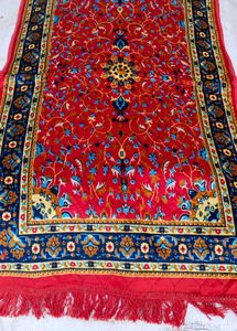 Red Floral Prayer Rug