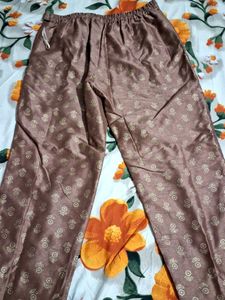 Elegant Printed Silk Pants