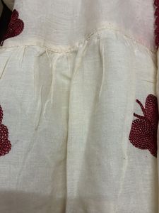 Cream Kurta with Butterfly Embroidery