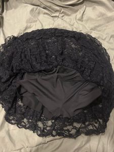 Y2K Lace Mini Skort with Ribbon(NEWME)