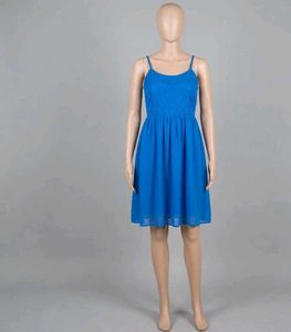 Vibrant Blue Spaghetti Strap Dress