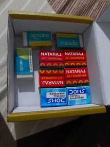 Stationery Lot: Erasers &amp; Sharpeners