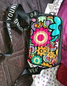 Funky Floral Print sling bag