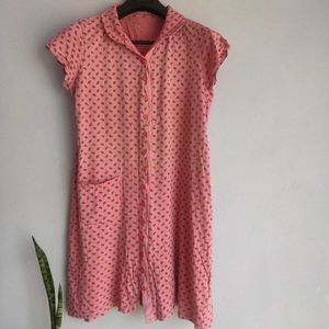 comfortable button up dress