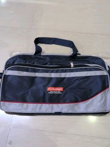 Navy & Grey Duffle/Gym Bag