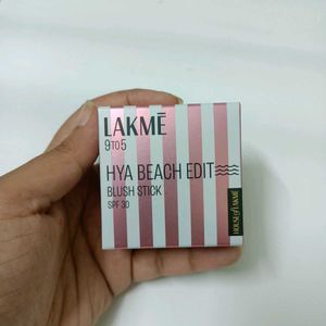 Lakme 9 to 5 Hya Beach Edit Blush Stick SPF 30