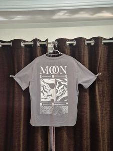 Grey Graphic Print T-Shirt