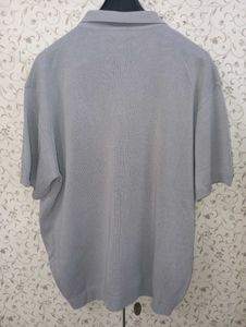 DRAW FIT knitted front open shirt