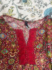 Boho Print Kurta Top
