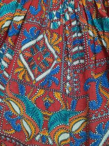 Bohemian Print Smocked Maxi Dress