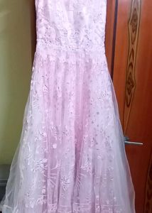 Beautiful Pink Embroidered Gown
