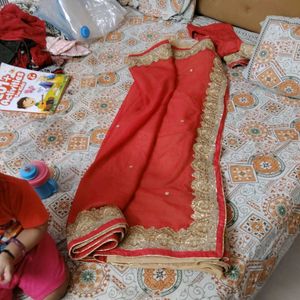 Beautiful Red Embroidered Blouse