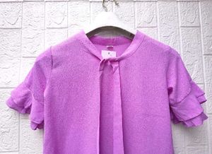 New with tag Korean Pintrest Ruffled Top