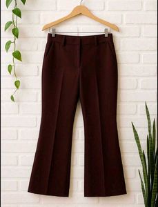 Maroon Flared Trousers