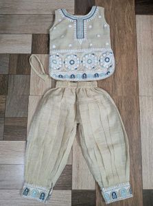 Embroidered Baby Girl Kurta Set