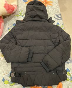 Woodland Black Puffer Jacket