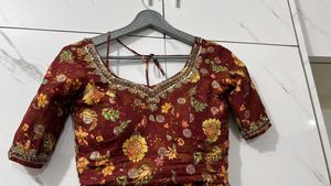 Maroon lehanga set