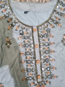 Sky Blue Kurta Set sharara se