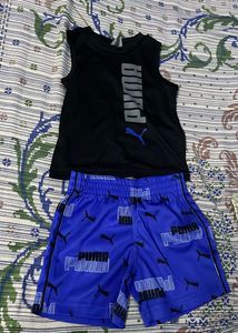 Puma Sleeveless T-Shirt& shorts