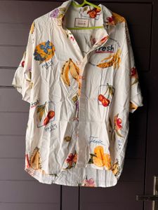 Fun Fruit Print Short Sleeve Shirt
