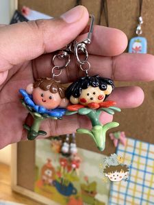 Flower Boy Keychain